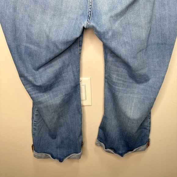Madewell Cali Demi Boot Rolled Hem Jeans Size 37= Size 24 Casual Denim - Picture 8 of 14